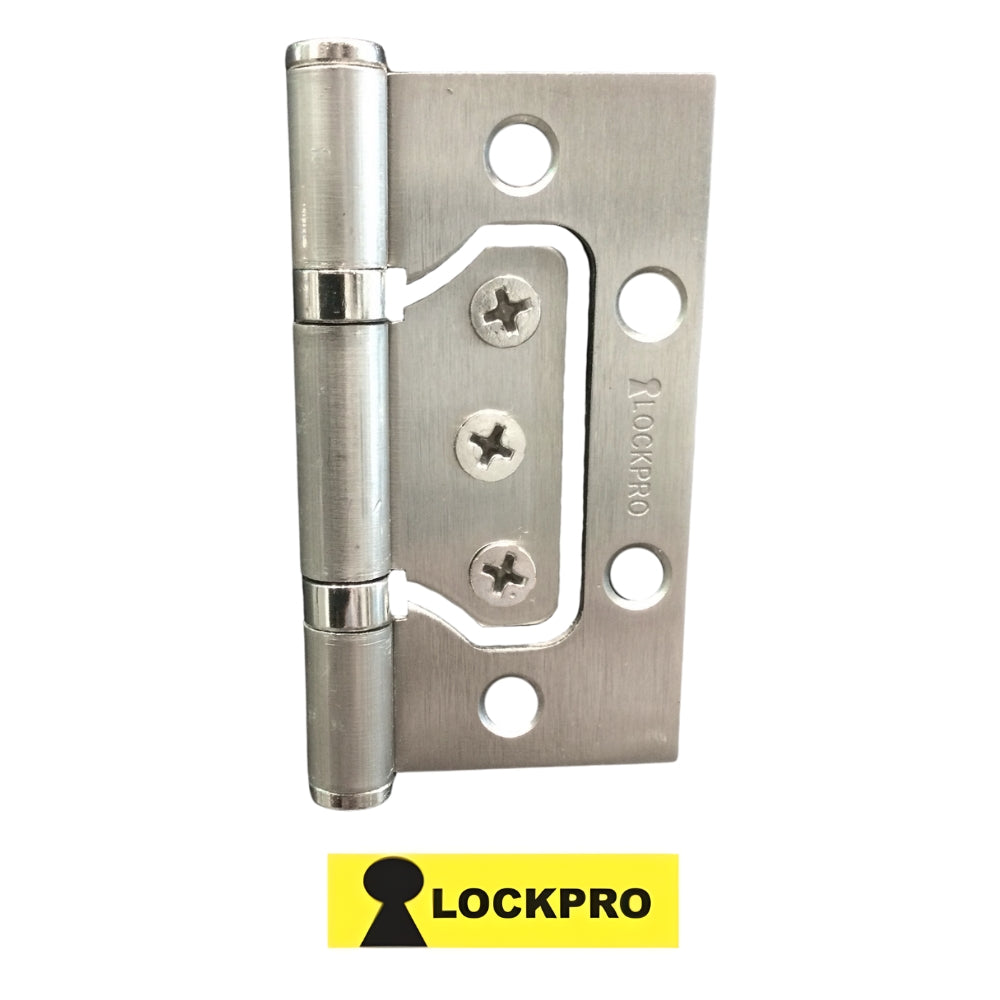 BISAGRA OMEGA NIQUEL SATINADO 3 Pulg X 2.5 Pulg X 2 mm ESPESOR PAR LOCKPRO