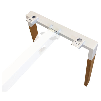 PATAS DE ESCRITORIO URANUS METAL LEG 800MM WHITE RIVAL