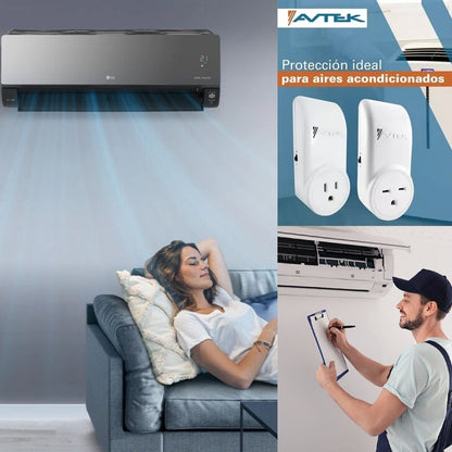 PROTECTOR DE VOLTAJE PARA AIRE ACONDICIONADO 220V AVTEK NEMA 6-15