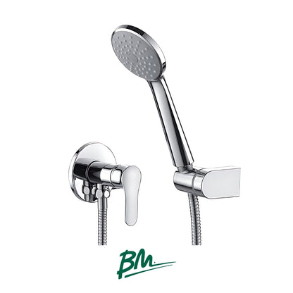 GRUPO DE DUCHA MONOMANDO CON SALIDA EXTERNA Y REGADERA TOKIO PLUS BM-3504