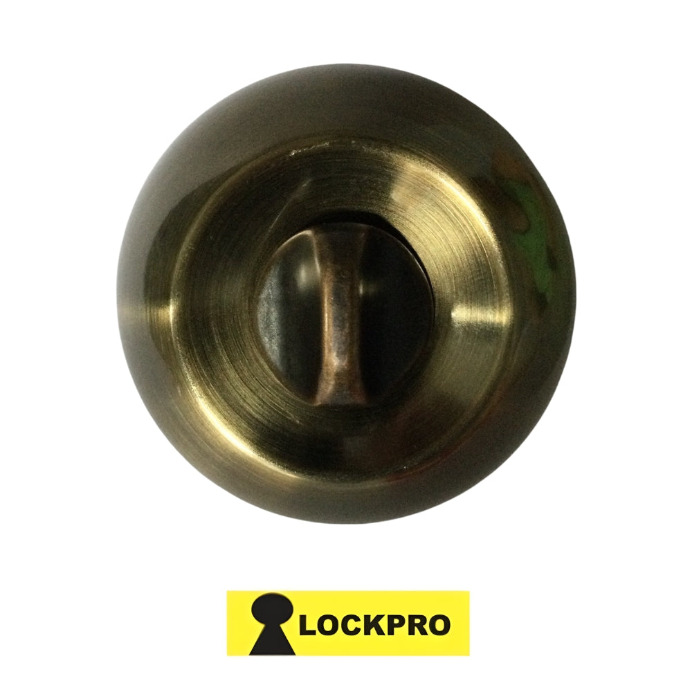 CERRADURA DE POMO DE BAÑO BRONCE ANTIGUO 607 LOCKPRO