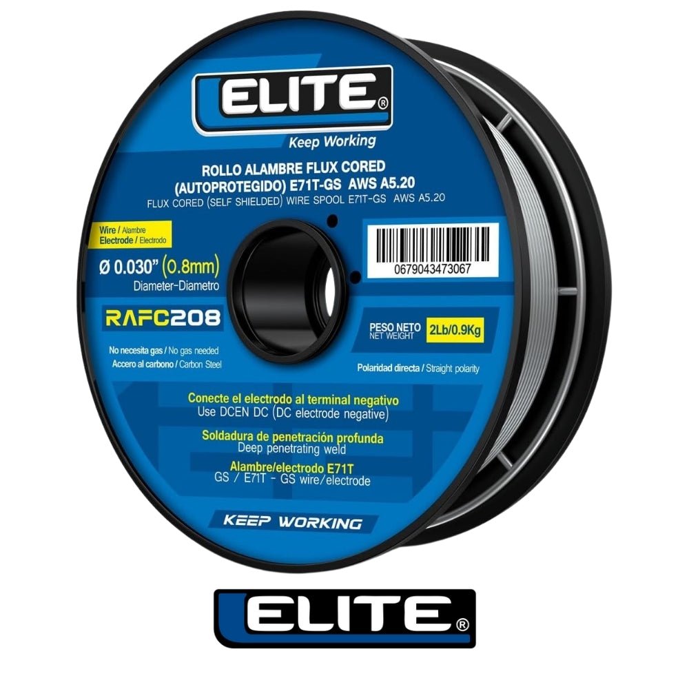 洋楽 ubs.ueda ROLLO ALAMBRE FLUX CORED (AUTOPROTEGIDO) E71T-GS 100mm 2Lb (0,9KG) 0,8