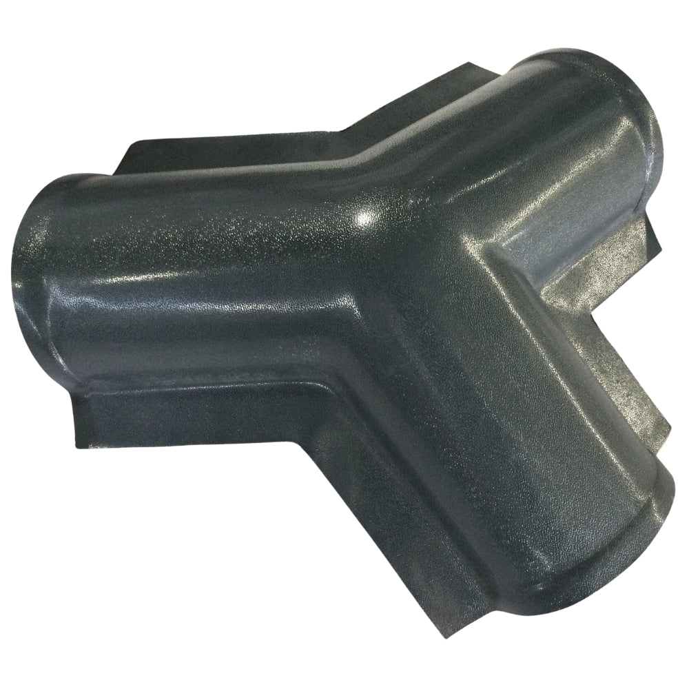 UNION DE 3 AGUAS PARA TECHO DE UPVC 0.60m X 3mm ACABADO ANTRACIT TK