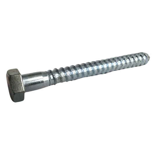 TORNILLO TIRAFONDO HEXAGONAL ZINCADO ACERO GRADO 2 1/2 PULGADAS x 4-1/2 PULGADAS