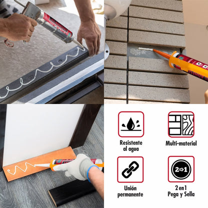 ADHESIVO ACRILICO MULTIPROPOSITO BLANCO VV6018P MASTER