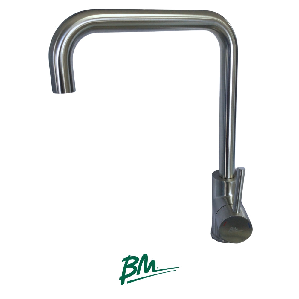 GRUPO FREGADERO MONOMANDO TURIN ACERO INOX BM-BW7001D