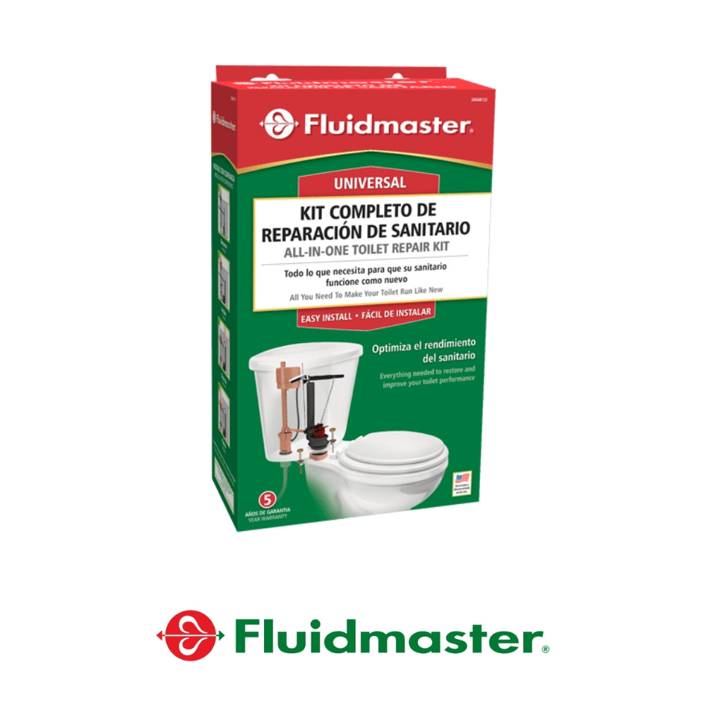 KIT COMPLETO DE REPARACION VALVULA Y SIFON (KIT KORKY, ARANDELA, TORNILLOS, BALANCIN) FLUIDMASTER 200AK133