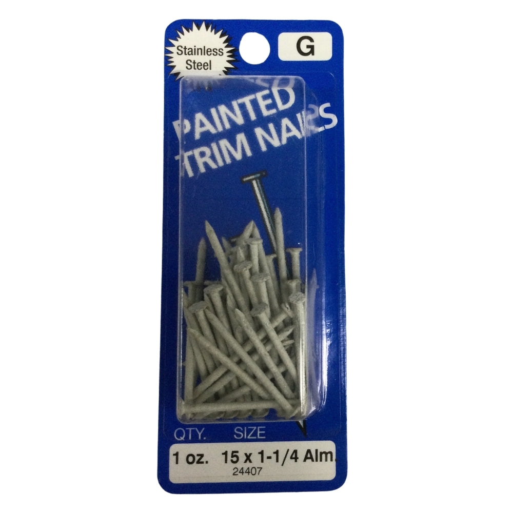 CLAVO DECORATIVO ALMENDRA ACERO INOXIDABLE 15GA x 1-1/4 PULGADAS