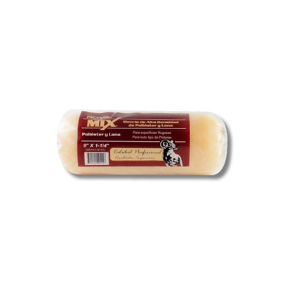 MOTA PARA RODILLO NOVA MIX POLYESTER Y LANA PROFESIONAL 9 PULGADAS X 11/4 PULGADAS RC-909114