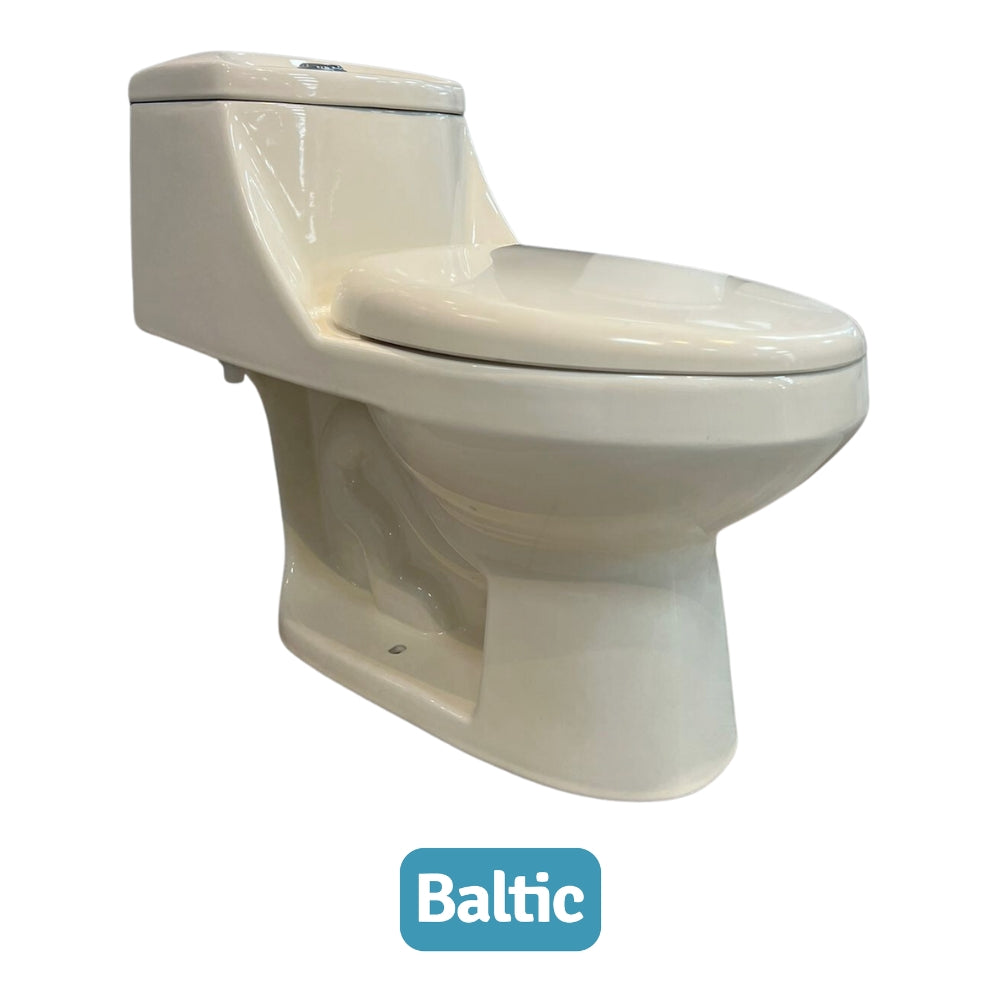 INODORO UNA PIEZA ELONGADO COLOR BEIGE BALTIC OCEANUS SR-1001