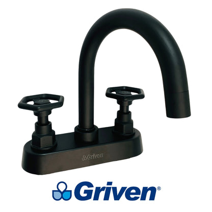 LLAVE DOBLE DE LAVAMANOS NEGRO CUELLO TIPO BAR GVS-SBF-2 GRIVEN