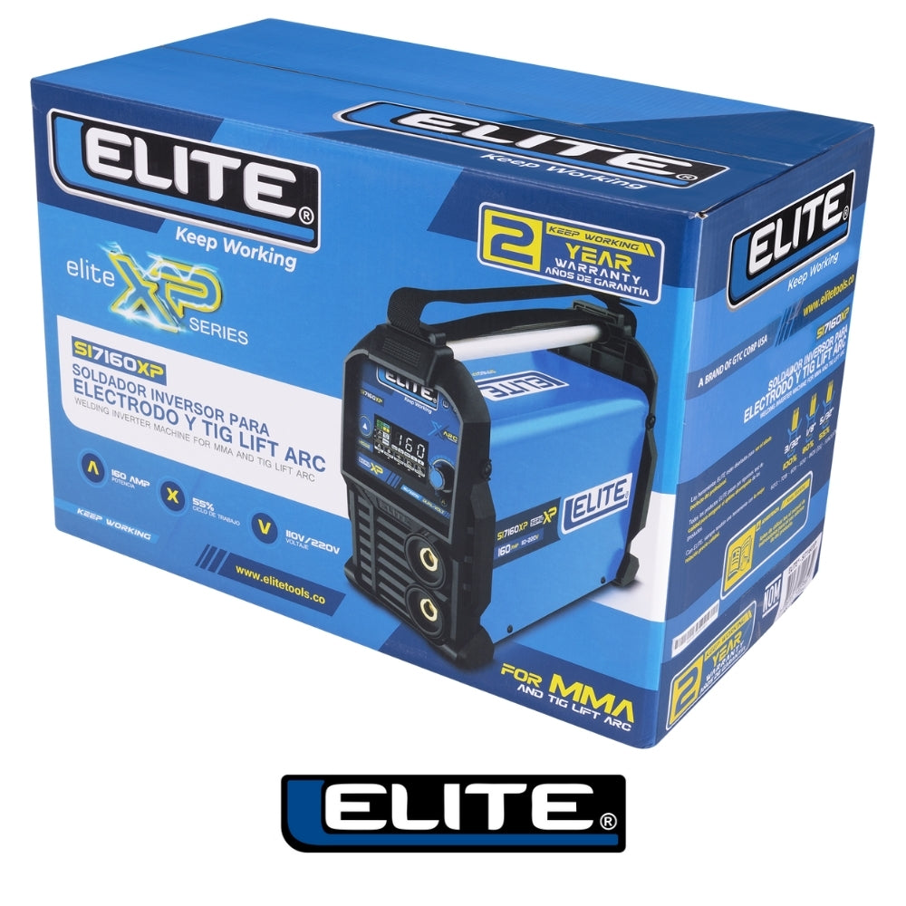 MAQUINA DE SOLDAR ELITE ARC TIPO INVERSOR DE 160A LCD - 110/220V