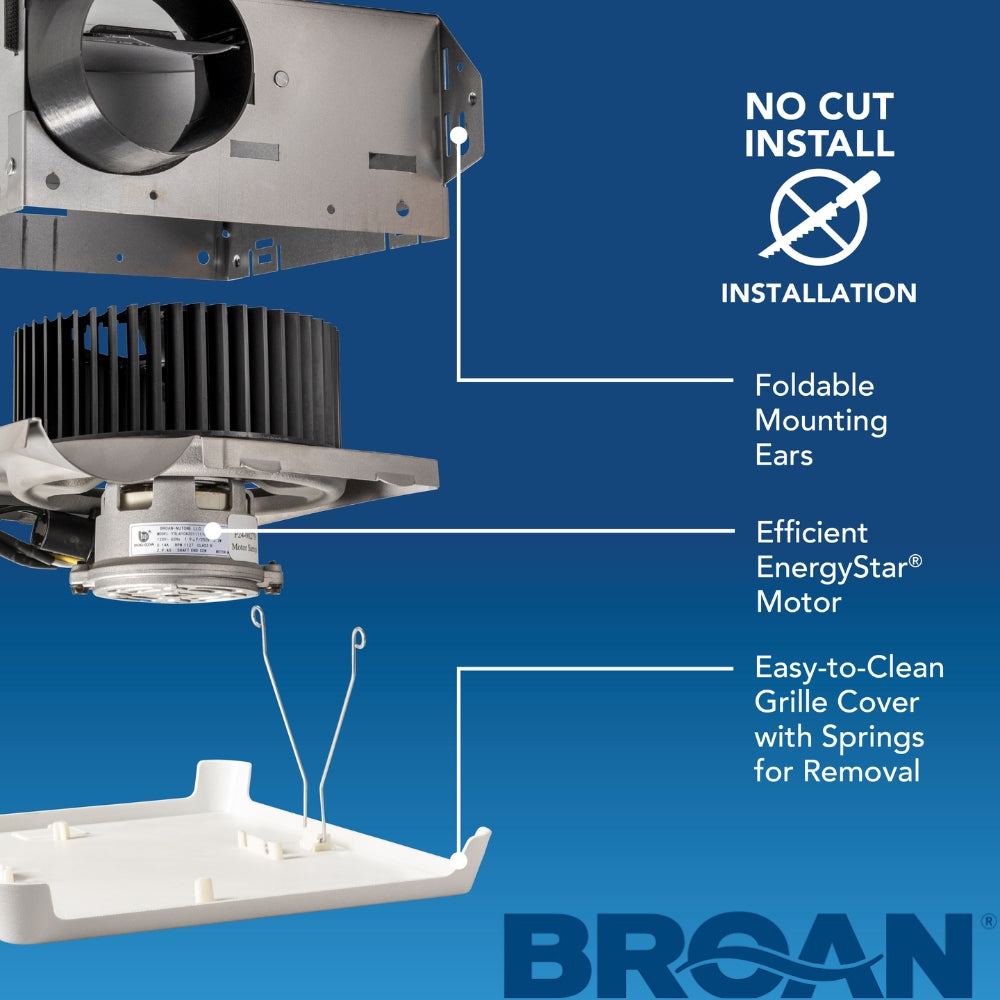 EXTRACTOR DE AIRE PARA CIELO RASO 50 CFM #3018155/688E BROAN