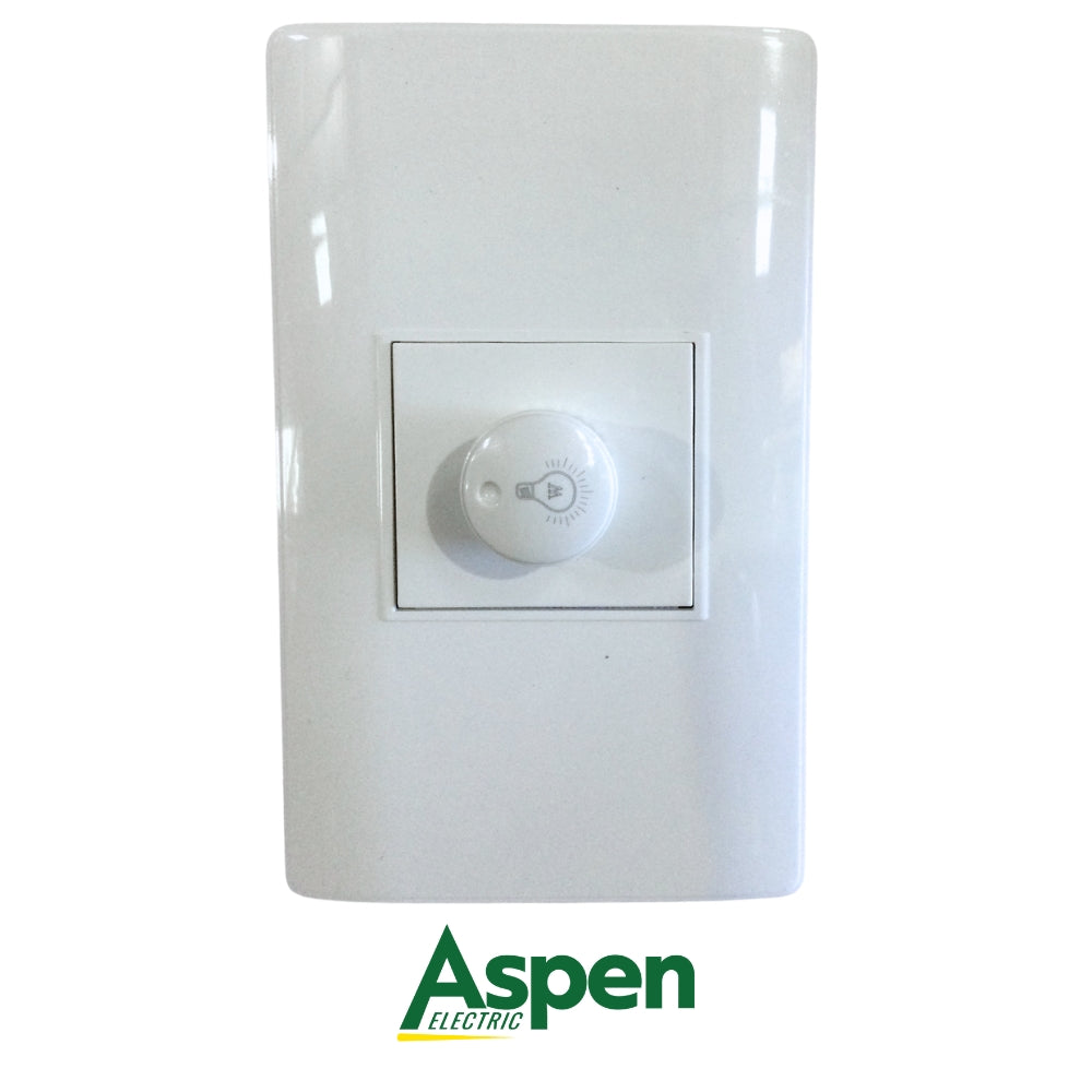 DIMMER DE LUZ BLANCO CON TAPA 500W ASPEN
