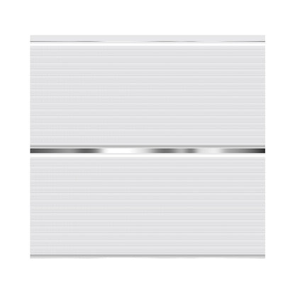 CIELO RASO DE PVC BLANCO PLATA U/V CON DIVISION 7mm X 20cm X 5.9m (1.18m2) SKYLINE