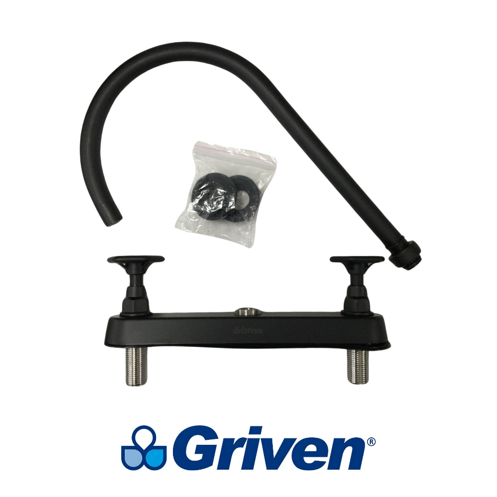 LLAVE DOBLE DE FREGADOR TIPO CUELLO ALTO INDUSTRIAL GRIVEN GVS-SBF-2B