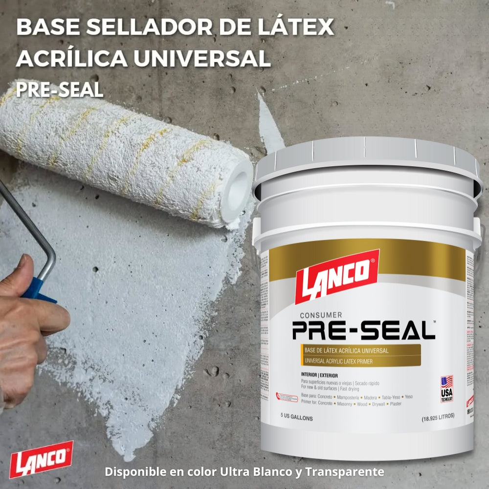 PINTURA PRE SEAL TRANSPARENTE 5 GALONES PS181-2 LANCO