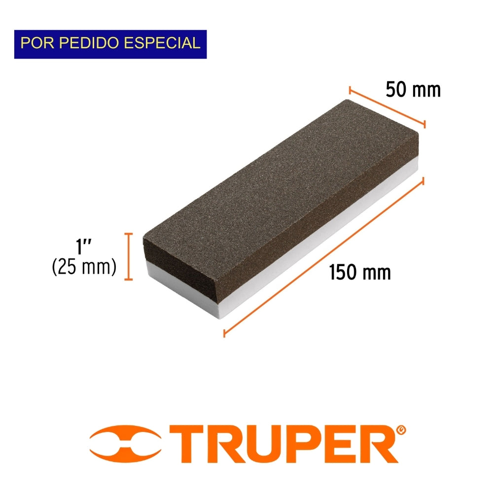 PIEDRA DE AFILAR 6 PULGADAS GRANO GRUESO 150 / GRANO FINO 240 TRUPER