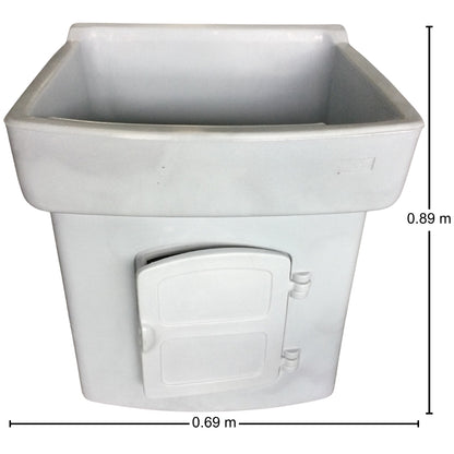 TINA DE LAVAR PLASTICA  LAVAFACIL GRANDE GRIS