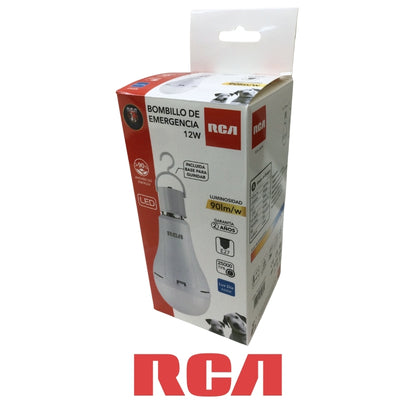 BOMBILLO LED RECARGABLE DE EMERGENCIA E27 12W DAYLIGHT 6500K 1080LM 85-265V RCA (RLA60DEM12W)