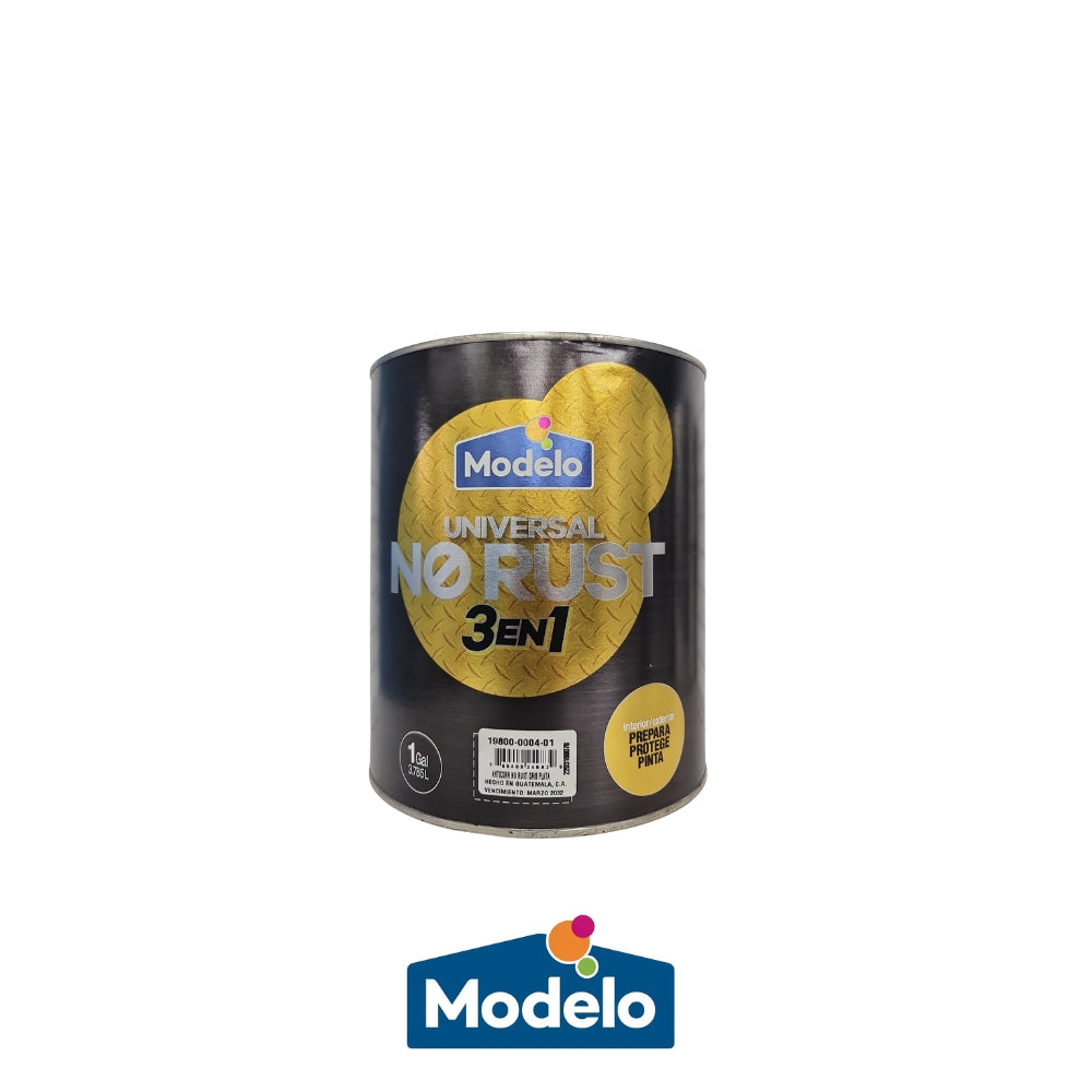 PINTURA ANTICORROSIVO  NO RUST GRIS PLATA 3 EN 1 GL MODELO 19800-0004-01