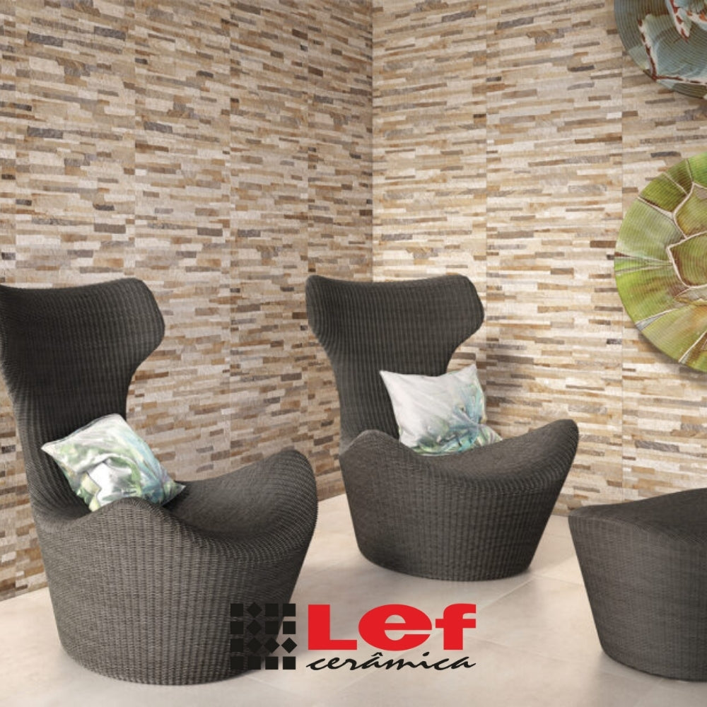 REVESTIMIENTO CERAMICO LEF LF33503 CANJIQUINHA MARRON 33x59CM 2.30M2/C