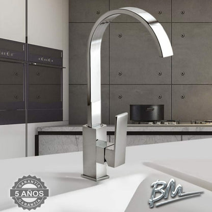 LLAVE DE FREGADERO MONOMANDO TOKIO SQUARE ACABADO CROMO BM-S004