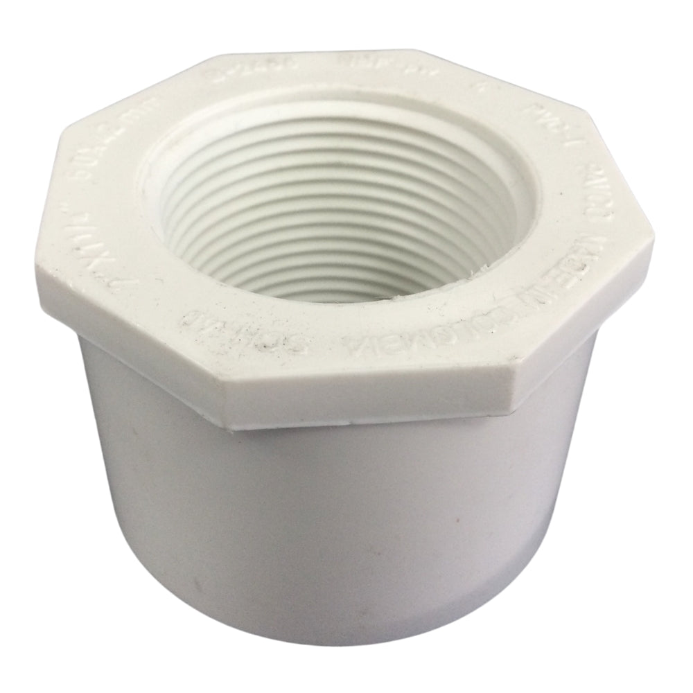 REDUCCION PVC 2 PULGADAS X 1-1/4 PULGADAS CON ROSCA SCH-40