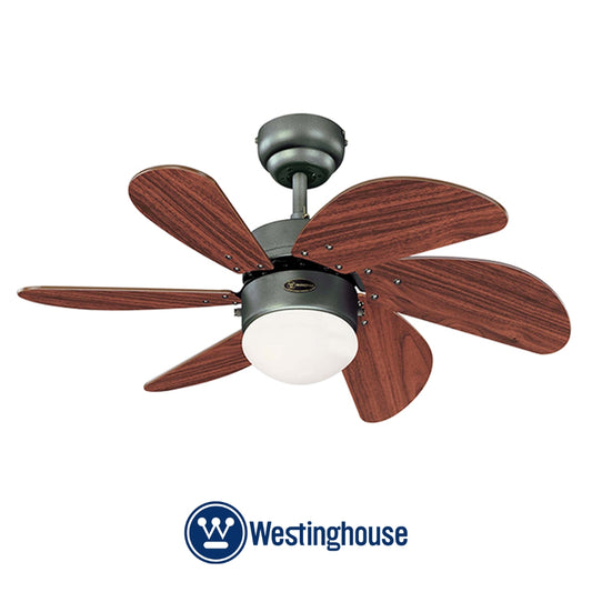 ABANICO DE TECHO 30 PULGADAS TURBO SWIRL IRON / ROSEWOOD WESTINGHOUSE