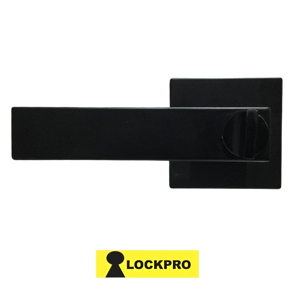 CERRADURA DE MANIJA DE ENTRADA NEGRO MATE 9807 LOCKPRO