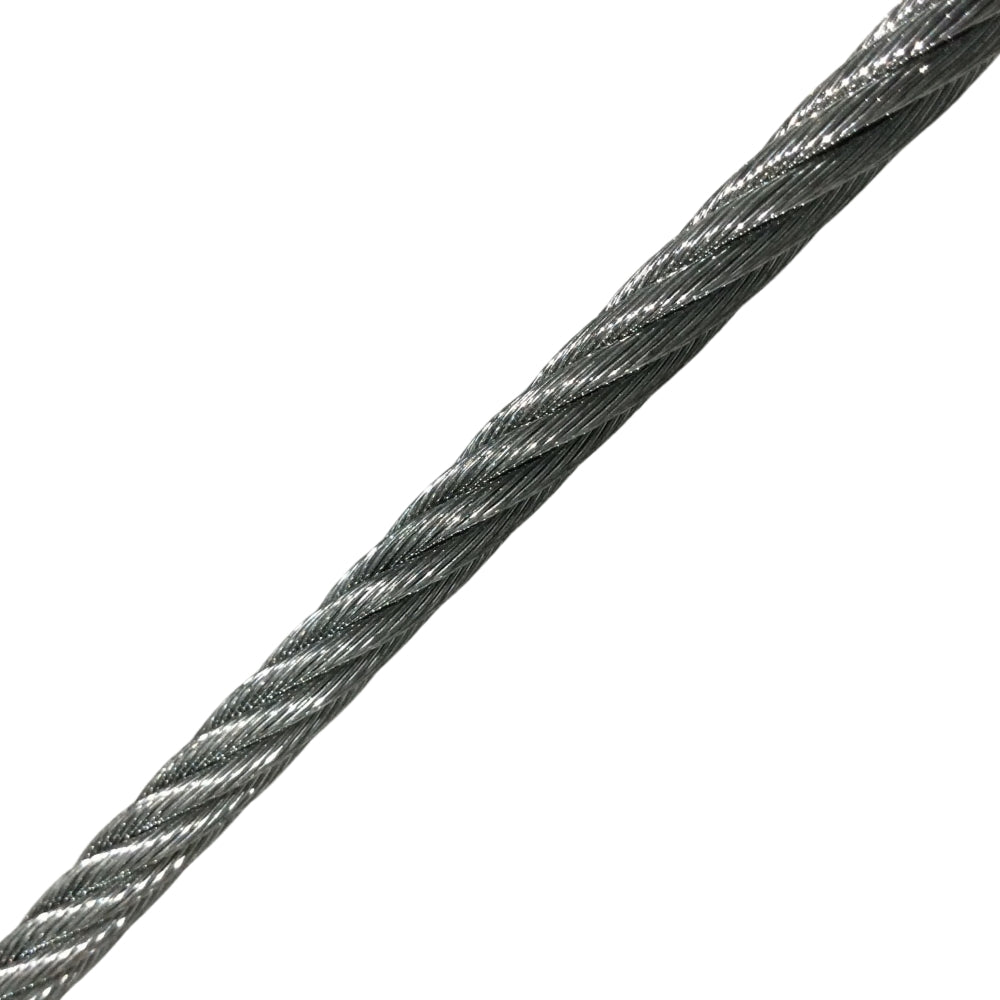 CABLE DE ACERO GALVANIZADO 7X19 DE 3/16 PULGADAS - METRO