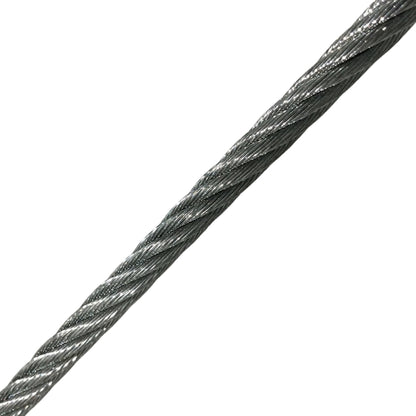 CABLE DE ACERO GALVANIZADO 7X19 DE 3/16 PULGADAS - METRO