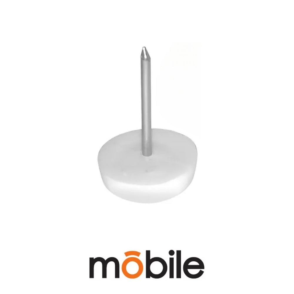 DESLIZADOR PLASTICO BLANCO 15MM PARA MUEBLES