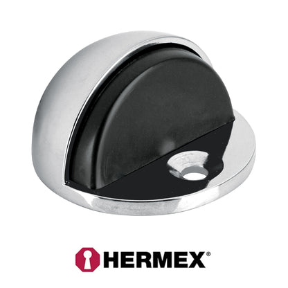 TOPE DE PUERTA TIPO DOMO CROMADO HERMEX