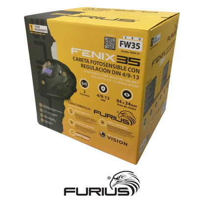 MASCARA DE SOLDAR FOTOSENSIBLE FURIUS FENIX 335