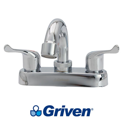 LLAVE DOBLE DE LAVAMANOS CUELLO CURVO 4 PULGADAS GRIVEN A367-15061A-B