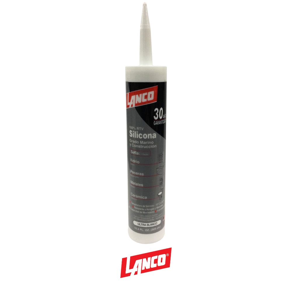 SILICON BLANCO 100% 10 OZ SS887-18 LANCO