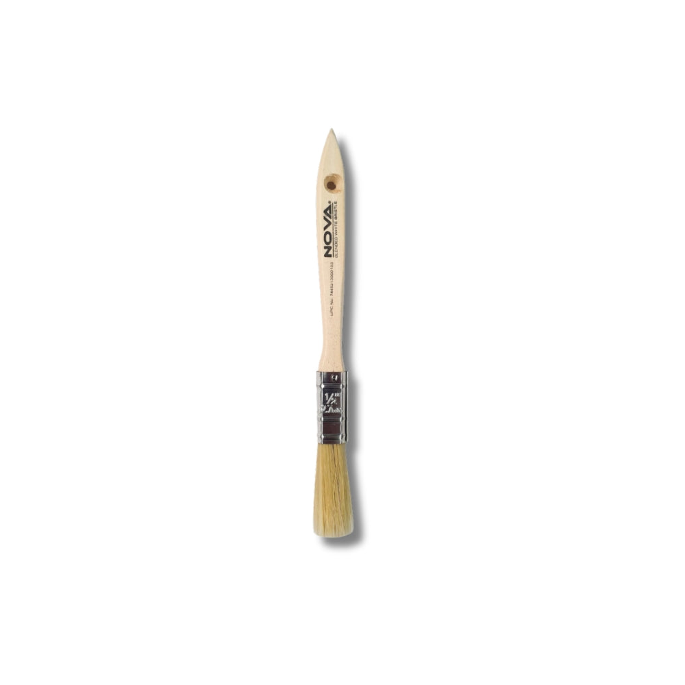 BROCHA NOVA BASIC B2 ALL PAINTS CERDA BLANCA 1/2 PULGADAS B2100-05W