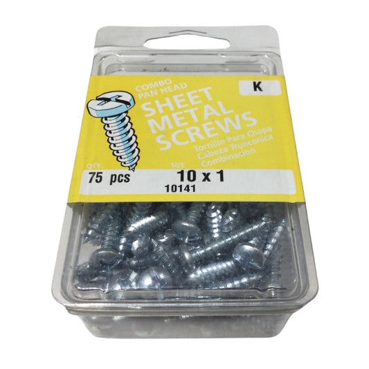 TORNILLO PARA LAMINA COMBO PAN HEAD ZINCADO #10 x 1 PULGADAS