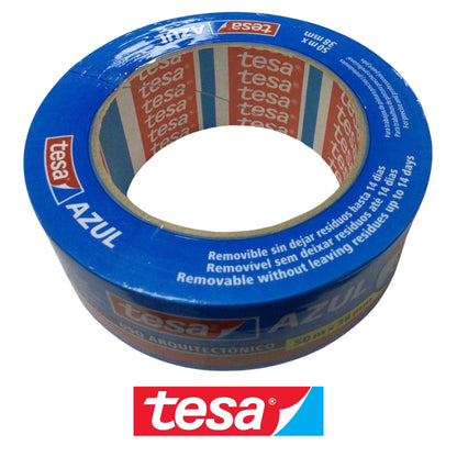 MASKING TAPE AZUL TESA DE 50M X 38MM TES 04435
