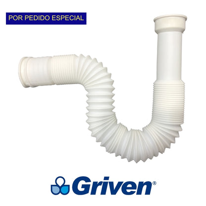 SIFON FLEXIBLE PARA LAVAMANOS O FREGADERO GRIVEN GV-HDA-151W