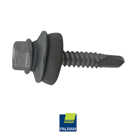 TORNILLO #14X1-1/2 PULGADAS CON  ARANDELA 19MM PARA LAMINA  ALVEOLAR