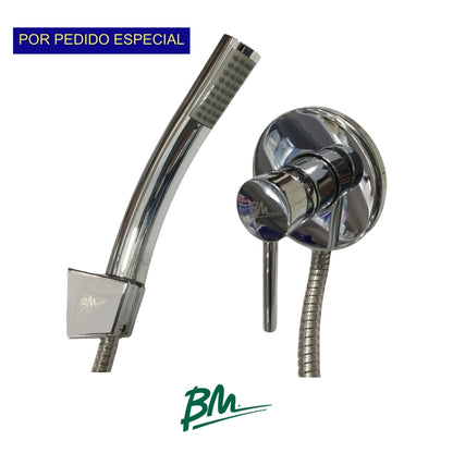 GRUPO DE DUCHA MONOMANDO CON SALIDA EXTERNA Y REGADERA TOKIO BM-004
