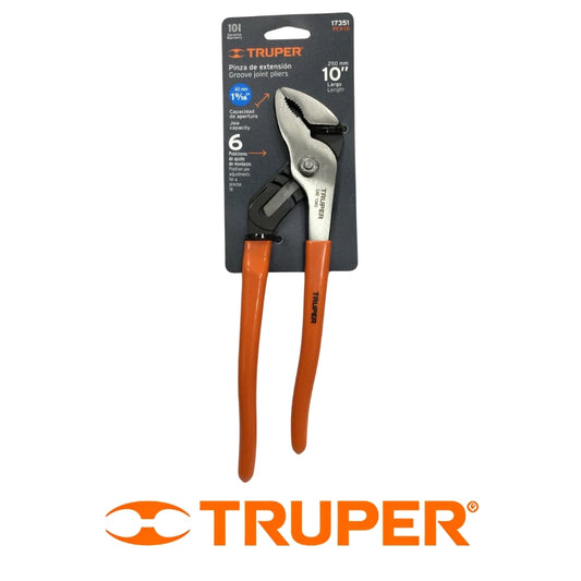 PINZA DE EXTENSION EN ACERO 10 PULGADAS  MANGO VINIL TRUPER
