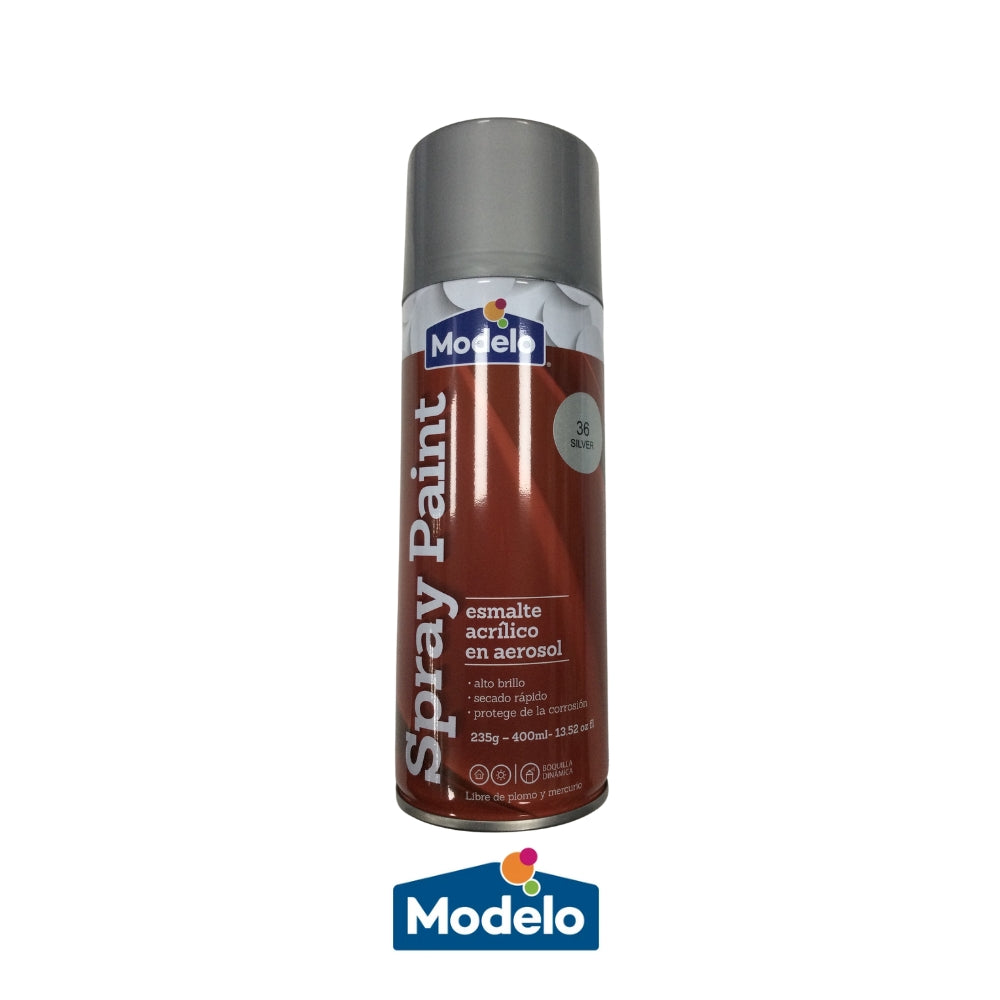 PINTURA SPRAY MODELO COLOR SILVER 502-8010835-40