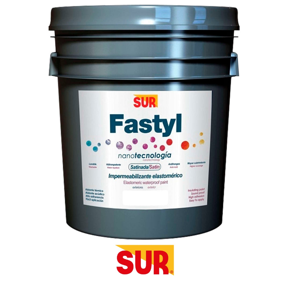PINTURA IMPERMEABILIZANTE SUR FASTYL BLANCO 5 GALONES