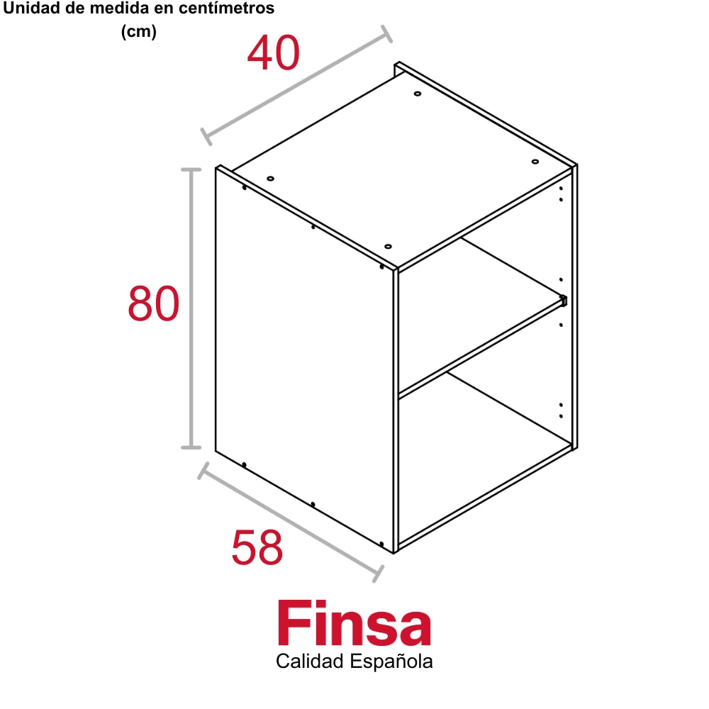 MODULO BASE PRO 800 x 400 x 580 ALUMINIO RH