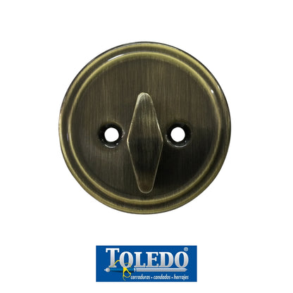 CERRADURA DEADBOLT LLAVE-MARIPOSA BRONCE ANTIGUO TOLEDO