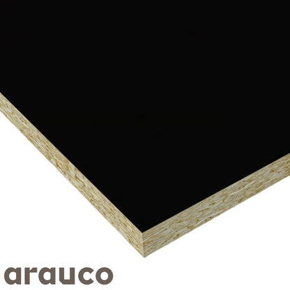 LAMINA DE AGLOMERADO VESTO RH 303 NEGRO FF 2150 X 2440 X 18MM C/32 MELAMINA ANTIMICROBIANA