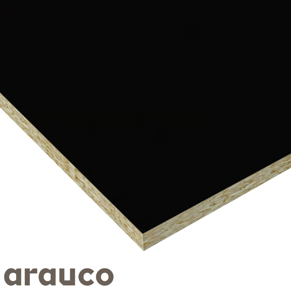 LAMINA DE AGLOMERADO VESTO RH 303 NEGRO FF 2150 X 2440 X 15MM C/42 MELAMINA ANTIMICROBIANA